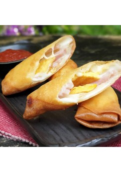 ปอเปี๊ยะแฮมชีส (Ham Cheese Rolls) 2 ชิ้น จำนวน 3 เสิร์ฟ ต่อ แพค 