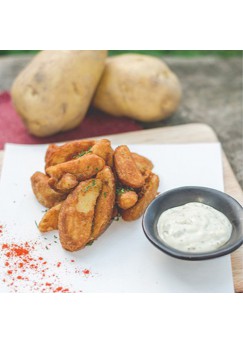 สไปซี่โปเตโต้เวจ (Spicy Potato Wedges) 190 กรัม จำนวน 3 เสิร์ฟ ต่อ แพค 