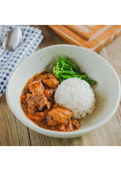 หมูผัดซอส (Simmered Pork with Tomato) 200 กรัม จำนวน 3 เสิร์ฟ ต่อ แพค 